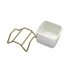 MACETA CERAMICA C/BASE 6x6x9CM BLANCO/DORADO - Macetas, Uruguay | Decohogar, vista 5 de 5