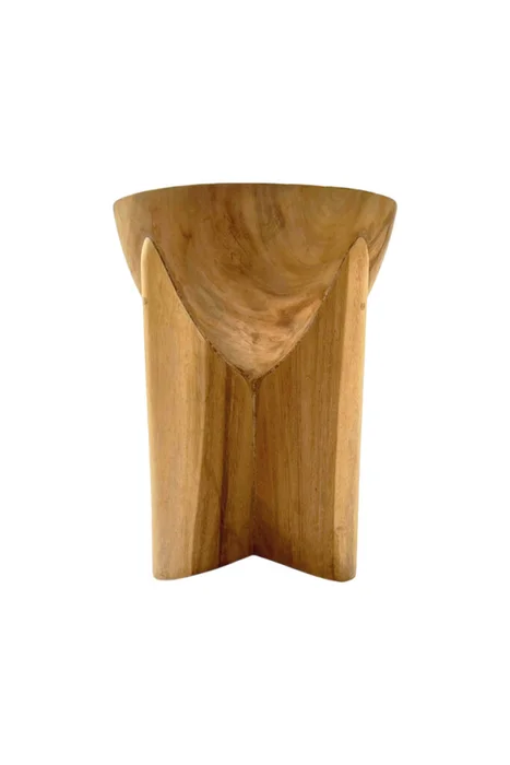 BANCO ZARAH 35DIAMx45CM H en Madera natural - Butacas, banquetas y puffs, Uruguay | Vinibel