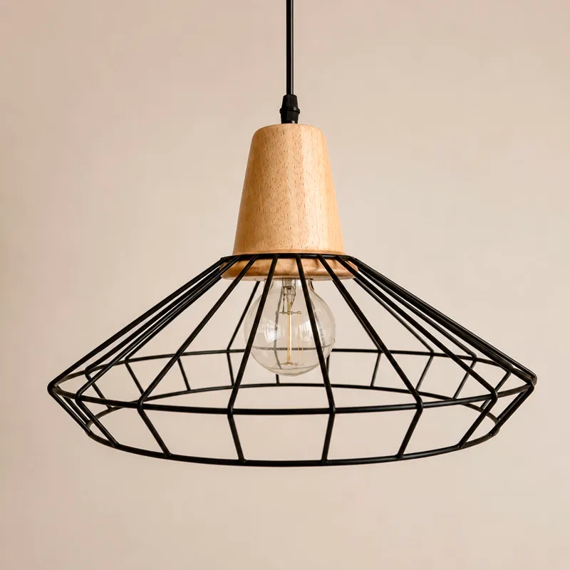 Lámpara de techo industrial Edison en Negro - Lámparas colgantes, Uruguay | Alta Gracia Deco
