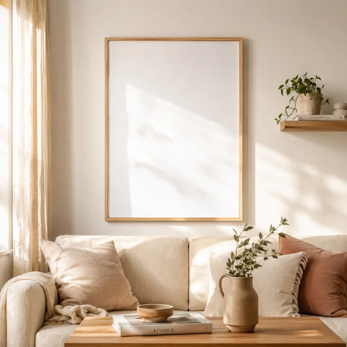 Marco A1 60x85cm en Madera natural - Marcos, Uruguay | Kiosko de Mar, vista 2