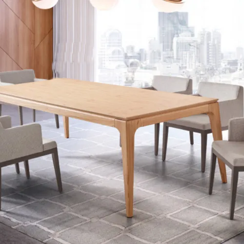 MESA COMEDOR CUADRADA - MADERA CINAMOMO en Madera natural - Mesas de comedor, Uruguay | Champagne Home