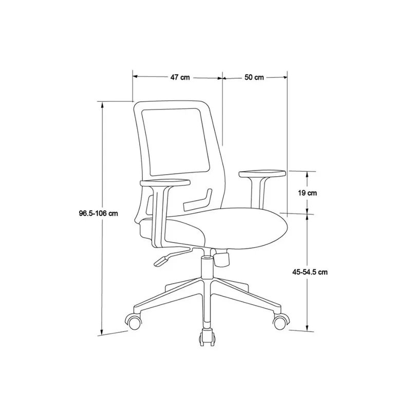 Silla de oficina ergonómica Apta gris | Armo en Gris - Escritorios y sillas de escritorio, Uruguay | Armo, vista 8
