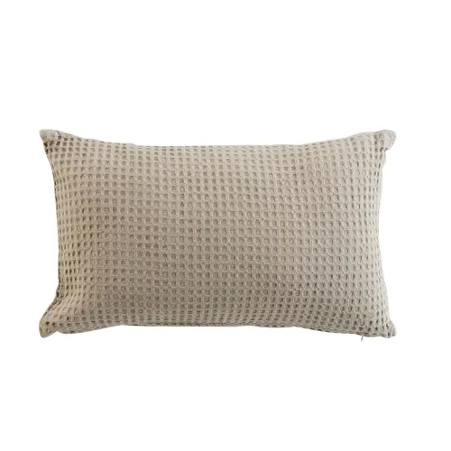 Almohadón Algodon-y-poliester Natural-beige Gaufrette Natural en Madera natural - Textiles, Uruguay | Divino