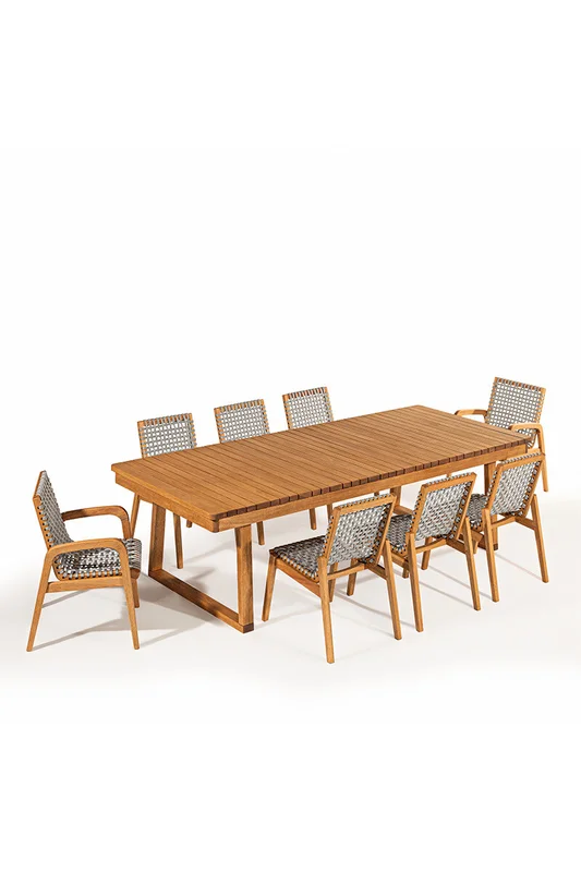 MESA DE COMEDOR ITACARE 250x110x77CM JATOBA en Madera natural - Muebles para el exterior, Uruguay | Vinibel, vista 7