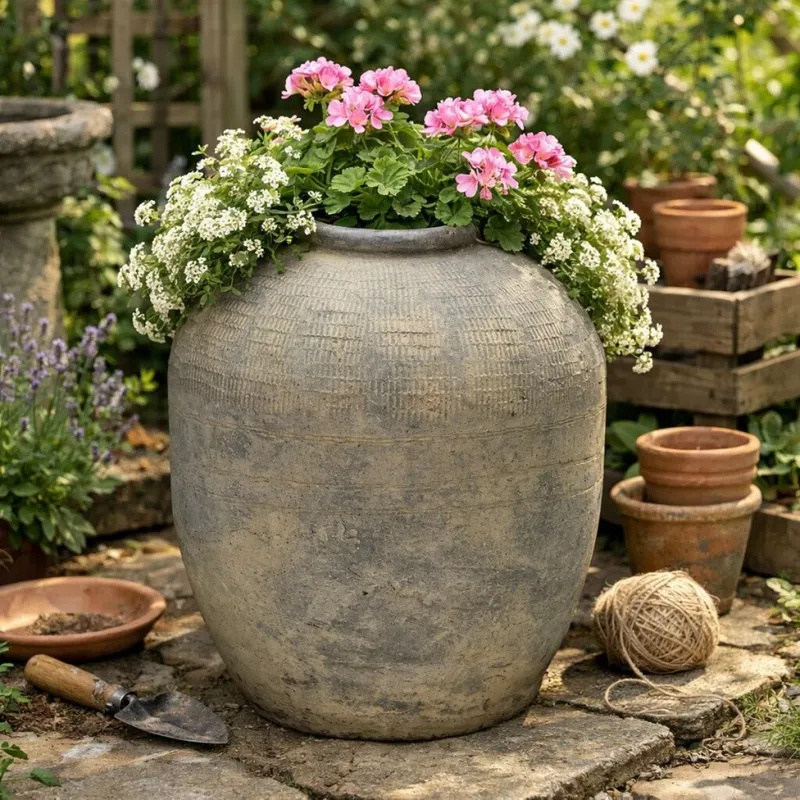 Maceta CORSICA GRIS en Gris - Decoración, Uruguay | Viasono