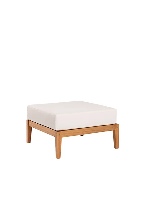 PUFF CANNES ACQUABLOCK CRUDO 70x70x40CM JATOBA - Muebles para el exterior, Uruguay | Vinibel