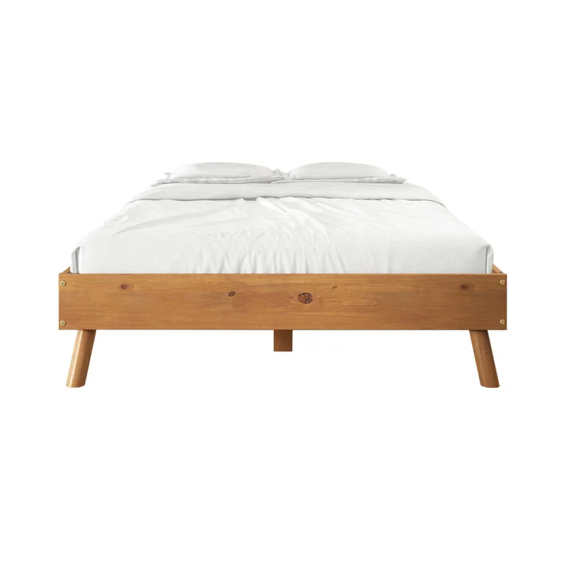 Cama 2 Plazas Madera Natural-beige Florida en Madera natural - Dormitorio, Uruguay | Divino, vista 4