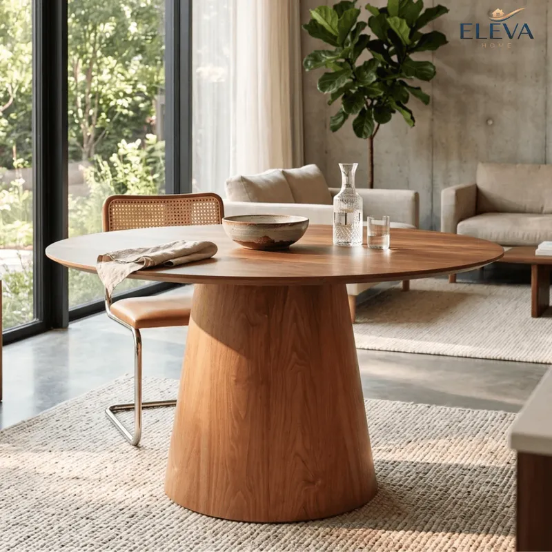 Mesa de comedor Zara 1.35 - Línea Manhattan - Marrón en Madera natural - Mesas de comedor, Uruguay | Nario Hogar