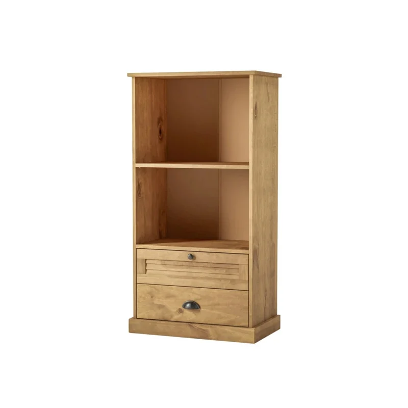Estantería - 2 Cajones - Línea Oslo - Natural en Madera natural - Bibliotecas, Uruguay | Ecowood, vista 4