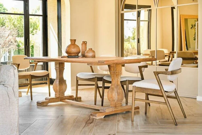 MESA COMEDOR DE OLMO ISABEL - 2.00 X 1.00 MTS en Madera natural - Mesas de comedor, Uruguay | La Iberica, vista 8