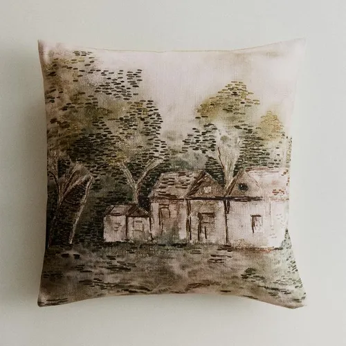 FUNDA COJÍN ESTAMPADO PAISAJE - Textiles, Uruguay | Zara Home