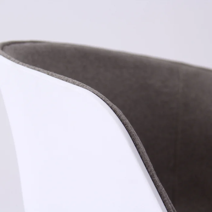 Silla De Comedor Polipropileno-y-madera Gris Gardenia en Gris - Sillas, Uruguay | Divino, vista 3