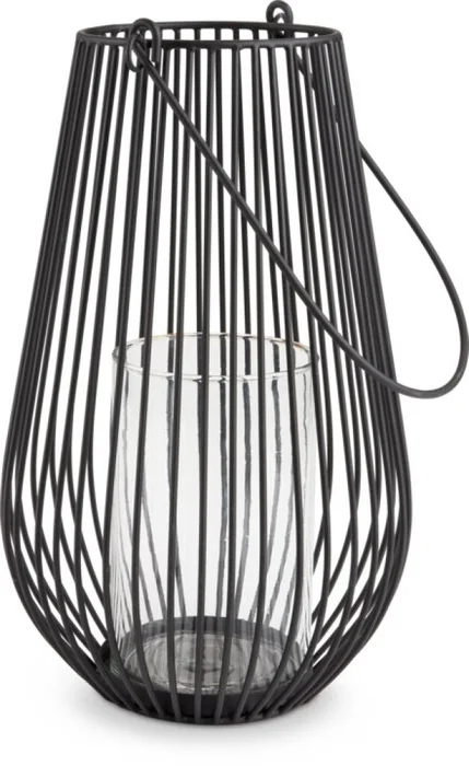 Farol MELIAS Ø21xH34cm negro en Negro - Velas y Portavelas, Uruguay | JYSK