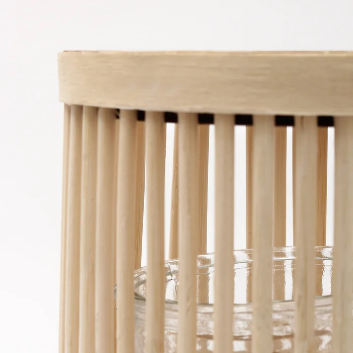 Fanal Bamboo Con Patas De Madera Grande en Madera natural - Velas y Portavelas, Uruguay | Tiendas Montevideo, vista 3