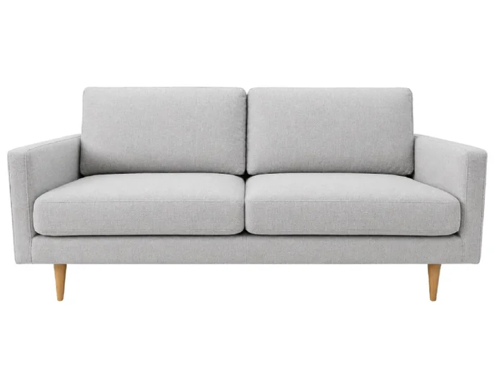 Sofá PRADA 3 cps PREVENTA - Gris Claro Tela Rústica en Gris - Sillones y sofás, Uruguay | Finkel, vista 2