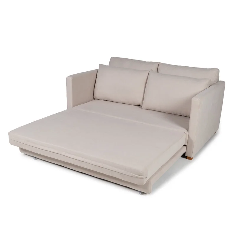 Sofá Cama Niki - Tela Microfibra - 9901 (Soft Beige) en Beige - Sillones y sofás, Uruguay | NYR, vista 3