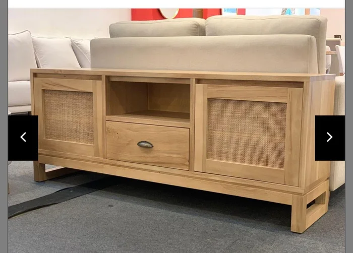 Rack Esterillado en Marrón - Muebles para TV, Uruguay | Marvic