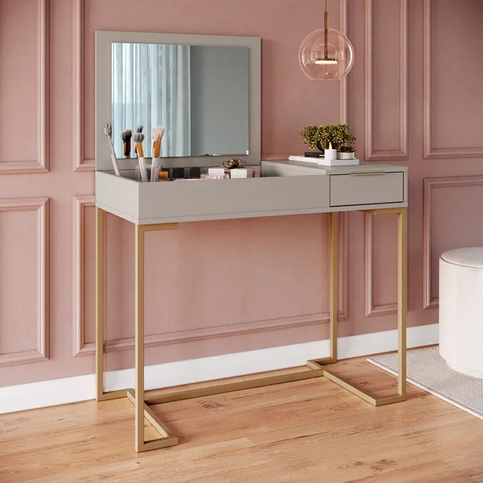 Tocador Cómoda para Dormitorio - Eira en Gris - Cómodas, Uruguay | Delta Center