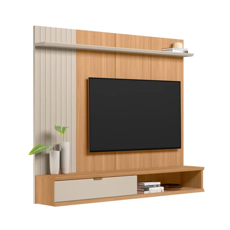 Panel Para TV Sintra - Línea Haus en Madera natural - Muebles para TV, Uruguay | Ecowood, vista 3