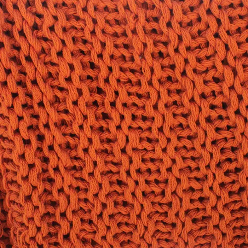 THROW TEJIDO A MANO NARANJA en Naranja - Textiles, Uruguay | Sentido Jose Ignacio