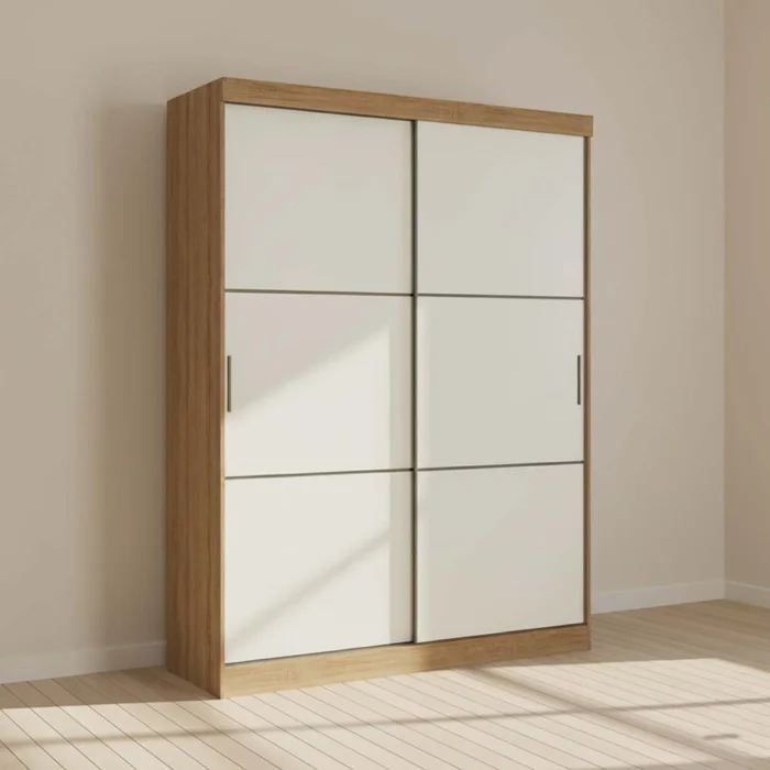 Placard 2 Puertas Mdp Marron Comfort Flex en ALMENDRA - Roperos y placares, Uruguay | Divino