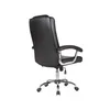 Silla De Escritorio Simil-cuero Negro D-428-1 en Negro - Escritorios y sillas de escritorio, Uruguay | Divino, vista 3 de 4