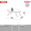Mesa ratona Lali 90cm 100% Mdf en Off-white - Mesas de living, Uruguay | Balton, vista 7 de 7