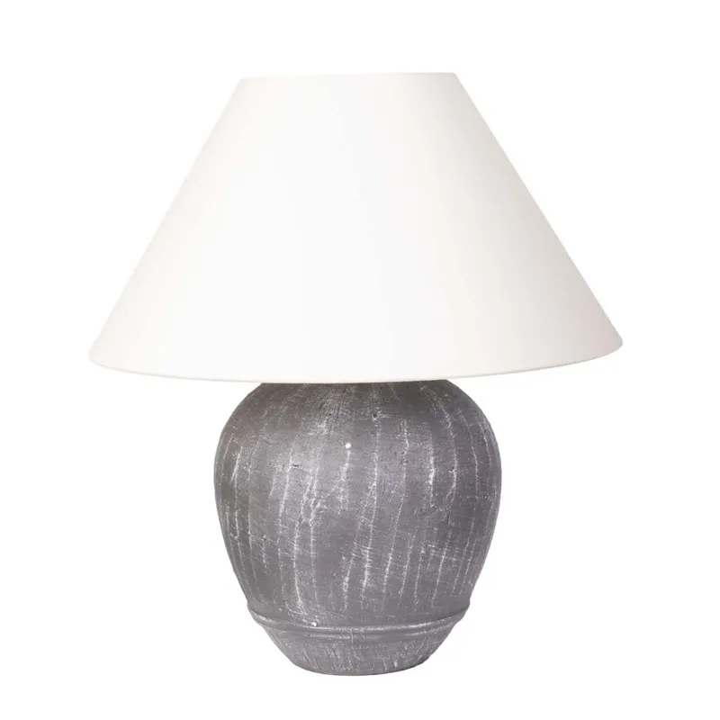 Lámpara De Mesa Ml2432 Gris Cemento Ml243217 en Gris - Lámparas de mesa, Uruguay | Divino