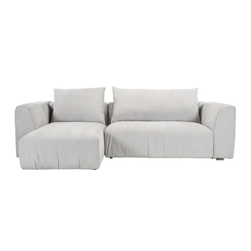 SOFA CORSO CHAISE IZQ 266X105X80CM (2PIEZAS) TELA GRIS CLARO - Sillones y sofás, Uruguay | Vinibel