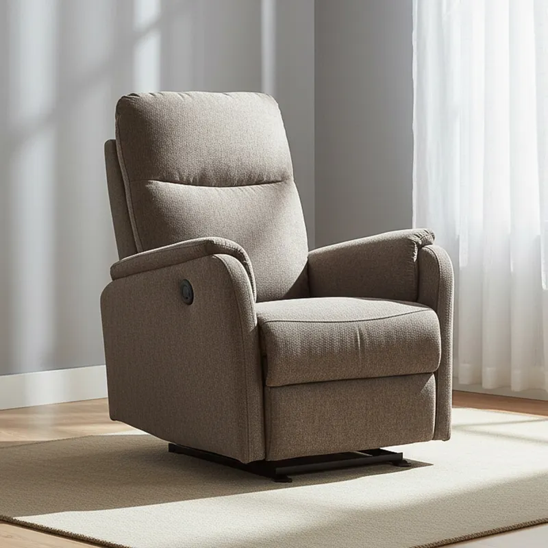 Sofá Reclinable Elétrico 1 Cuerpo Tela Natural-beige Homero Beige en Beige - Sillones y sofás, Uruguay | Divino