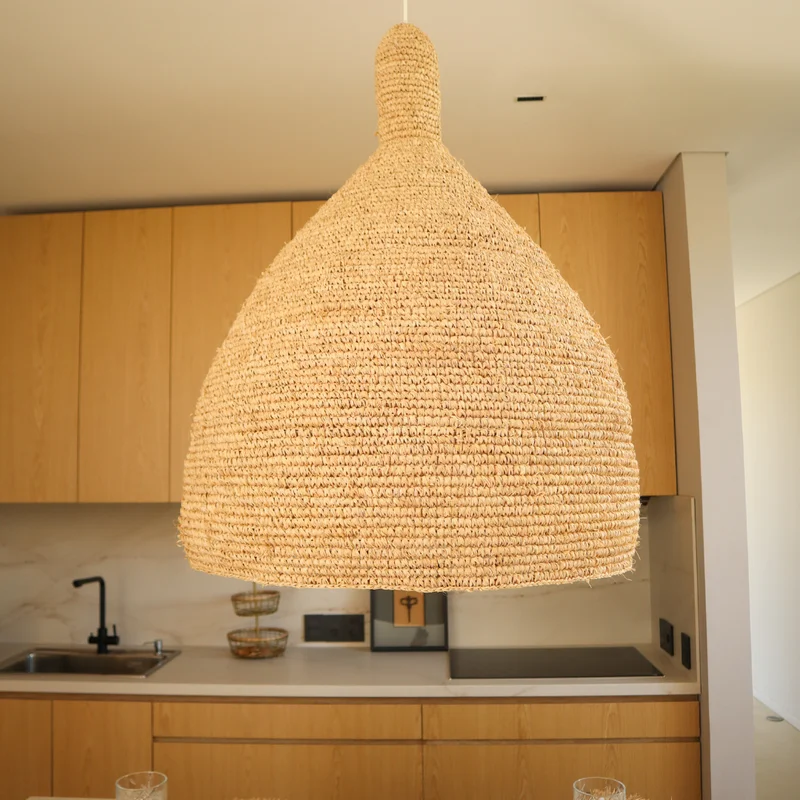Lámpara Colgante de Sisal Tulum 75 cm | Casakos en Madera natural - Lámparas colgantes, Uruguay | Casakos, vista 3