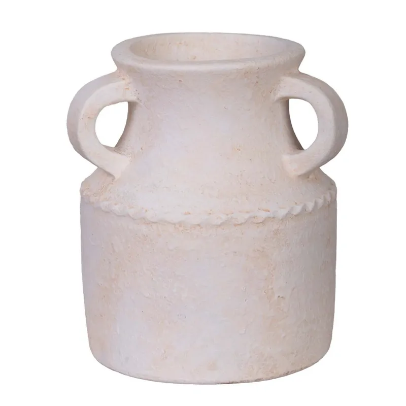 Jarrón 431070, Crema Natural/beige Cerámica 43,107 en Beige - Jarrones, Uruguay | Divino