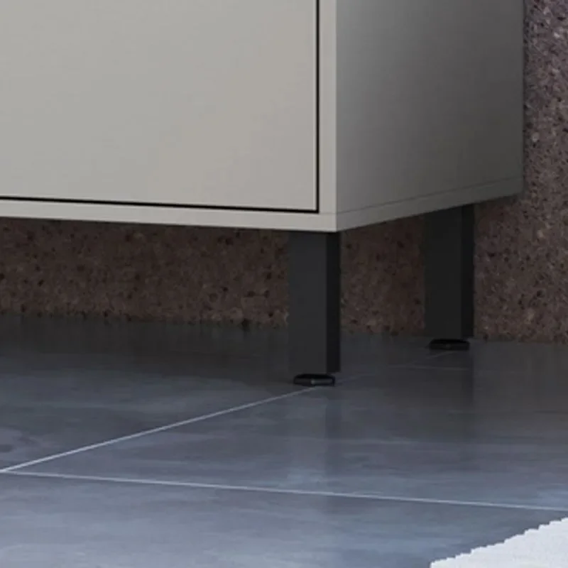 Panelero Cristalero Modular 4 Puertas Con Vidrio Y Patas Gris en Gris - Muebles, Uruguay | Soy Hogar, vista 4