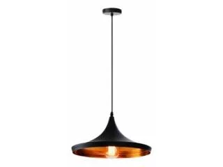 Lámpara de colgar 3 luces de aluminio E27 Negra en Negro, Uruguay | Que Sal Muebleria, vista 3