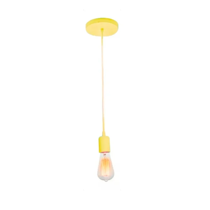 Lámpara Colgante Decorativa Rainbow Amarilla en Amarillo - Lámparas colgantes, Uruguay | Serlux