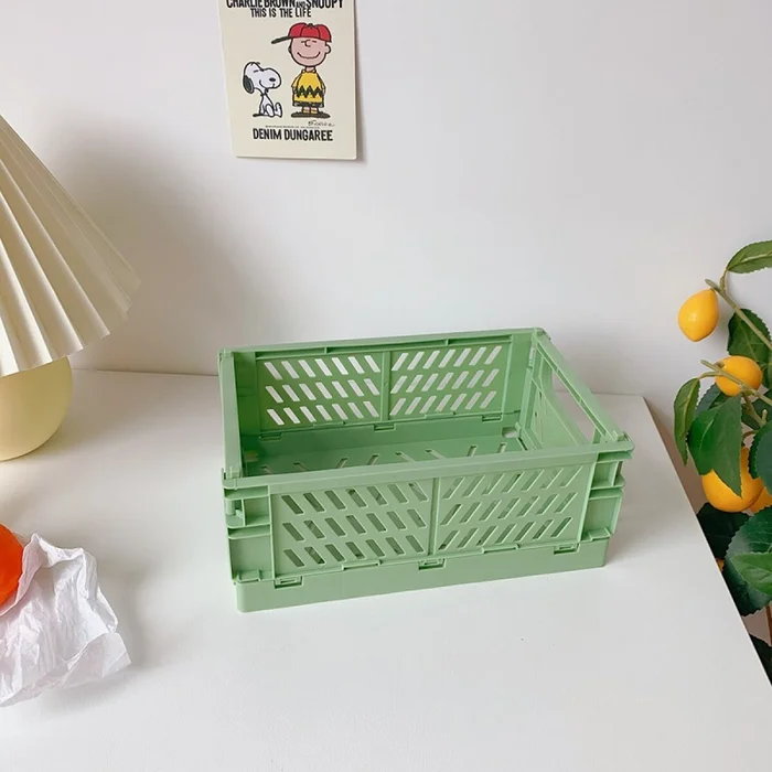 Caja de almacenamiento plegable - verde en Verde - Canastos, Uruguay | Buho Store