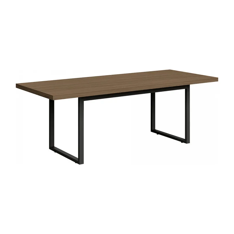 Mesa de Reunion 220CM - Oficina Premium en Marrón - Bibliotecas, Uruguay | Balton