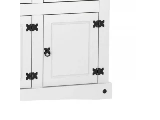 Aparador 3 puertas 3 cajones Cera/Blanco LINEA CORONA MADERA en Blanco - Comedor, Uruguay | Que Sal Muebleria, vista 2