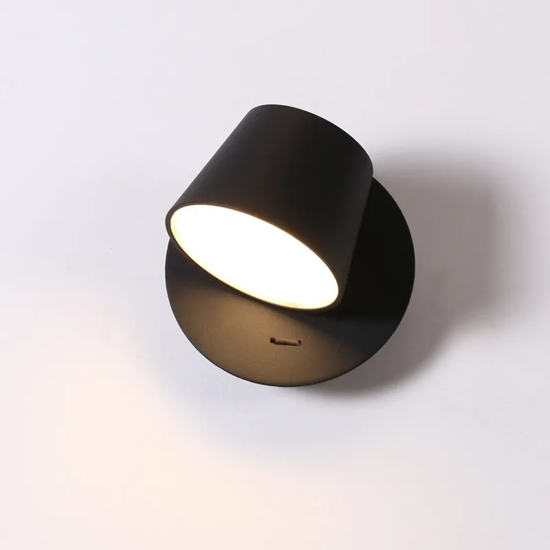 Aplique De Pared Aluminio Negro Telescopio en Negro - Iluminación, Uruguay | Divino