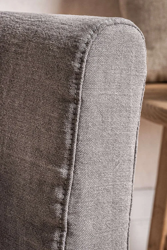 SILLA SOHO - LINO ALTO GRAMAJE - GRIS OSCURO en Gris - Butacas, banquetas y puffs, Uruguay | La Iberica, vista 2