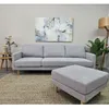 Sofa con Chaise PRADA PREVENTA - Light Grey Tela Rústica en Light Grey Tela Rústica - Sillones y sofás, Uruguay | Finkel, vista 6 de 6
