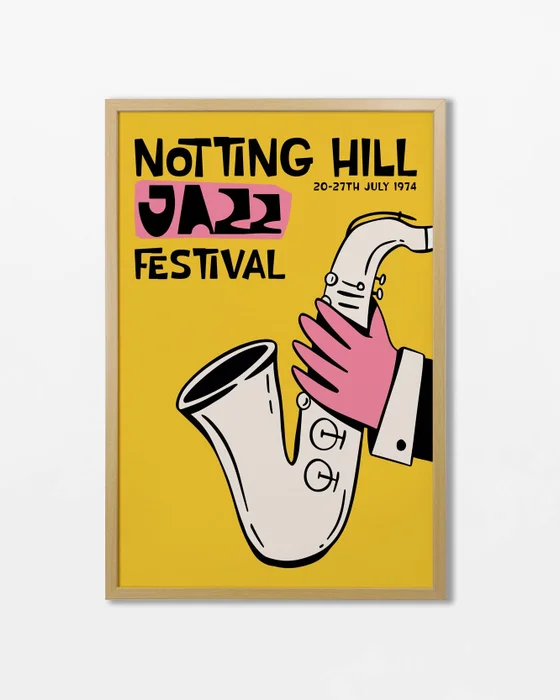 Jazz - Notting Hill en Amarillo - Láminas, Uruguay | La Cuadrería