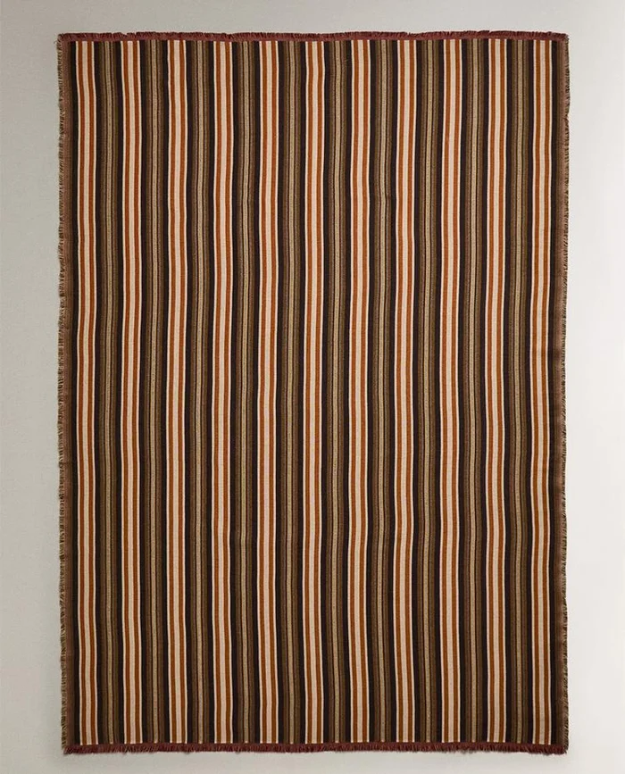 MANTA ALGODÓN RAYAS en Multicolor - Textiles, Uruguay | Zara Home, vista 2