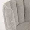 Silla Aniela de borreguito - gris claro y metal con acabado negro en Gris - Sillas, Uruguay | Kavehome, vista 4 de 10