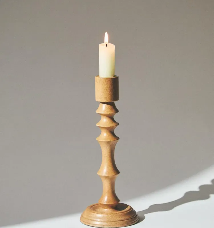 CANDELABRO MADERA en Madera natural - Velas y Portavelas, Uruguay | Zara Home