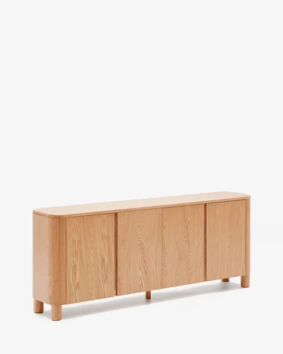 Aparador Salaya de madera contrachapada de fresno FSC 100% 200 x 40 cm en Madera natural - Aparadores y recibidores, Uruguay | Kavehome