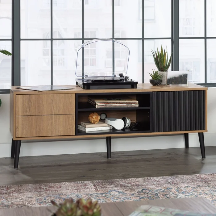 Rack para TV - Sauder - Credenza en Madera natural - Muebles para TV, Uruguay | Rústico Hogar