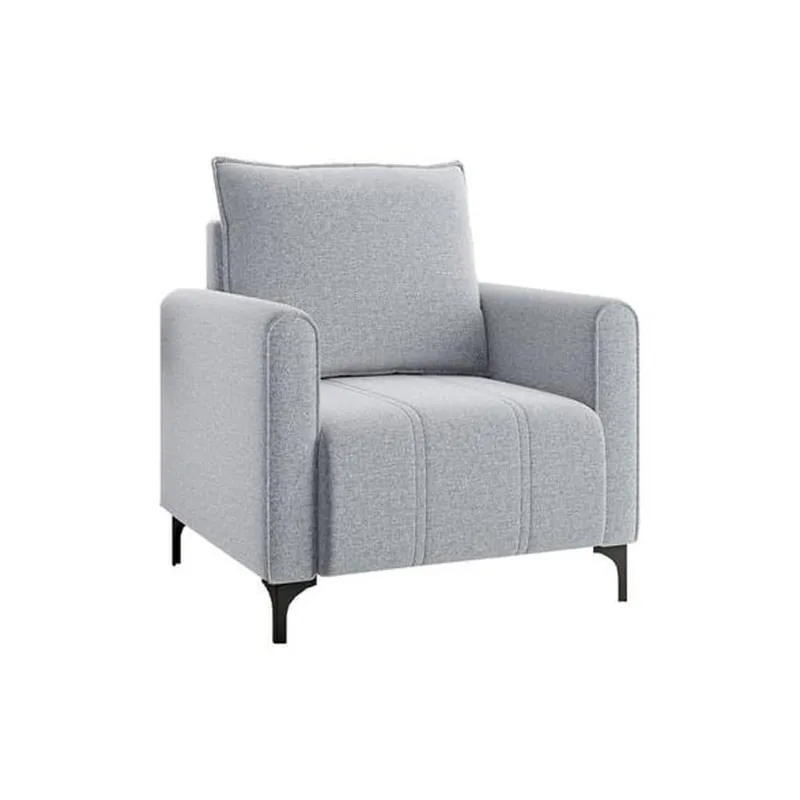 Sillon Butaca Poltrona Tapizada En Tela Patas Metalicas - Butacas, banquetas y puffs, Uruguay | Lais Muebles