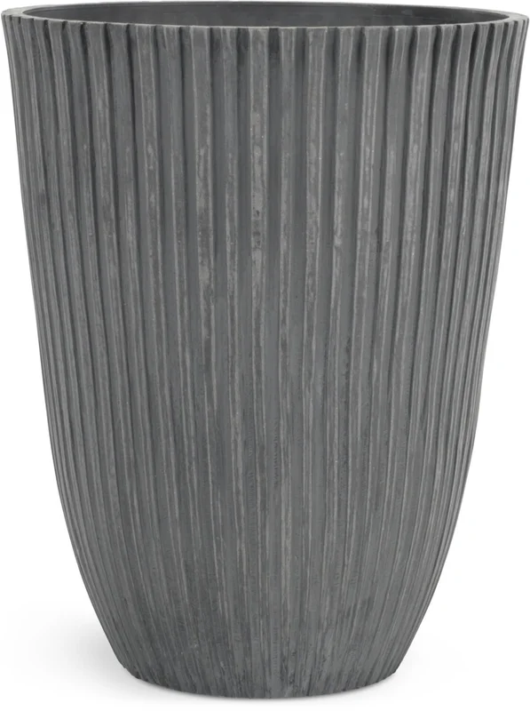 Maceta MYGGA Ø29xH36 gris en Gris - Muebles para el exterior, Uruguay | JYSK, vista 3