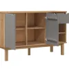 Aparador 2P/1C y nicho Mel/Gris Linea Nordica en Madera Maciza en Gris - Comedor, Uruguay | Que Sal Muebleria, vista 2 de 16